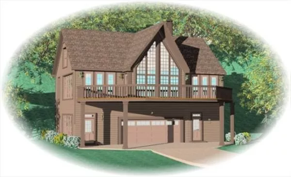 image of beach house plan 8490